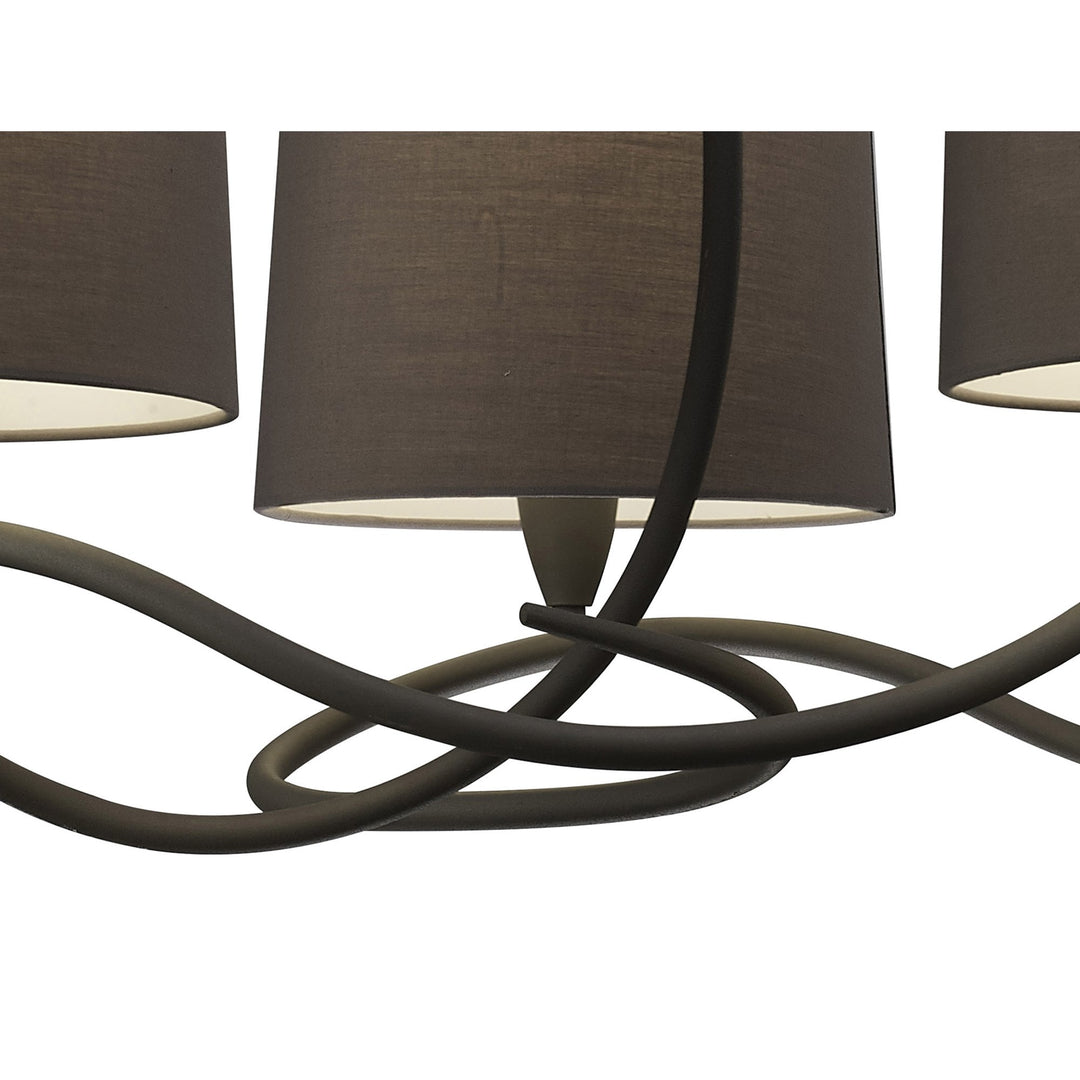 Mantra M3686 Lua Pendant 3 Light Ash Grey