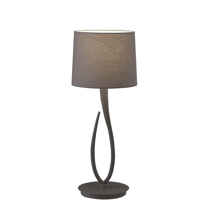 Mantra M3688 Lua Table Lamp 1 Light Large Ash Grey