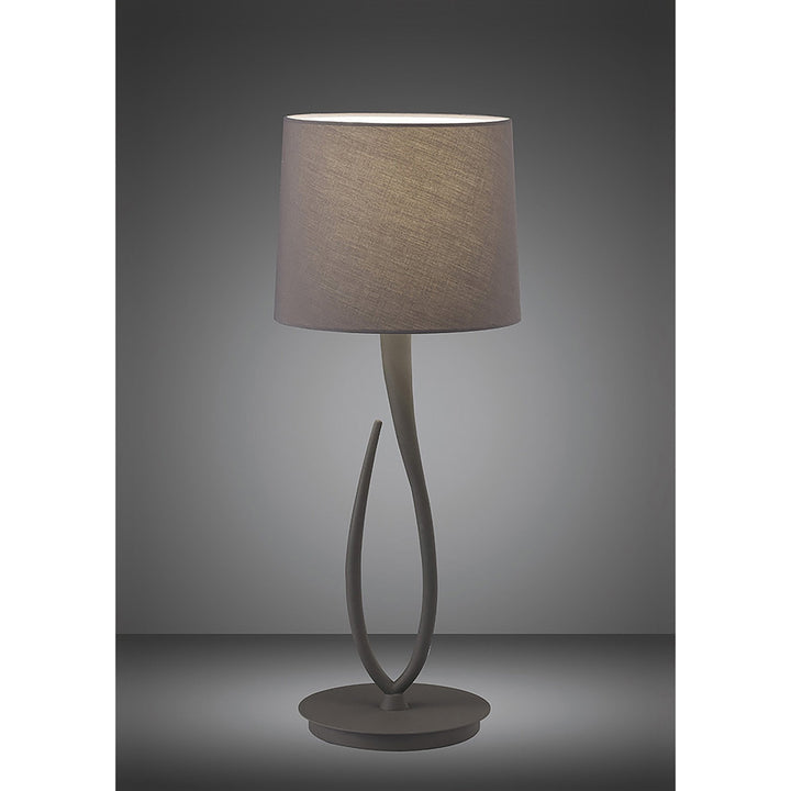 Mantra M3688 Lua Table Lamp 1 Light Large Ash Grey