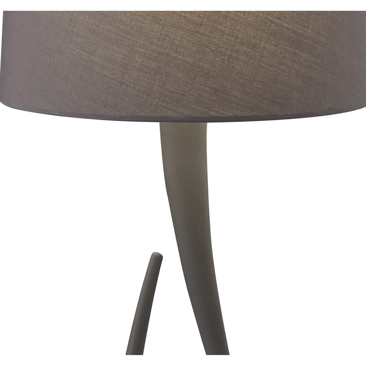 Mantra M3688 Lua Table Lamp 1 Light Large Ash Grey