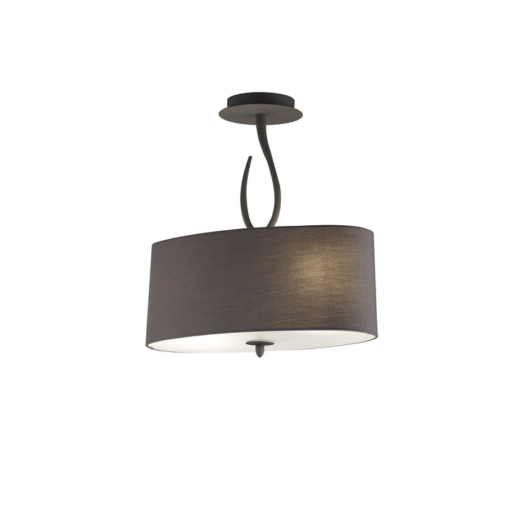 Mantra M3690 Lua Semi Ceiling 2 Light Ash Grey