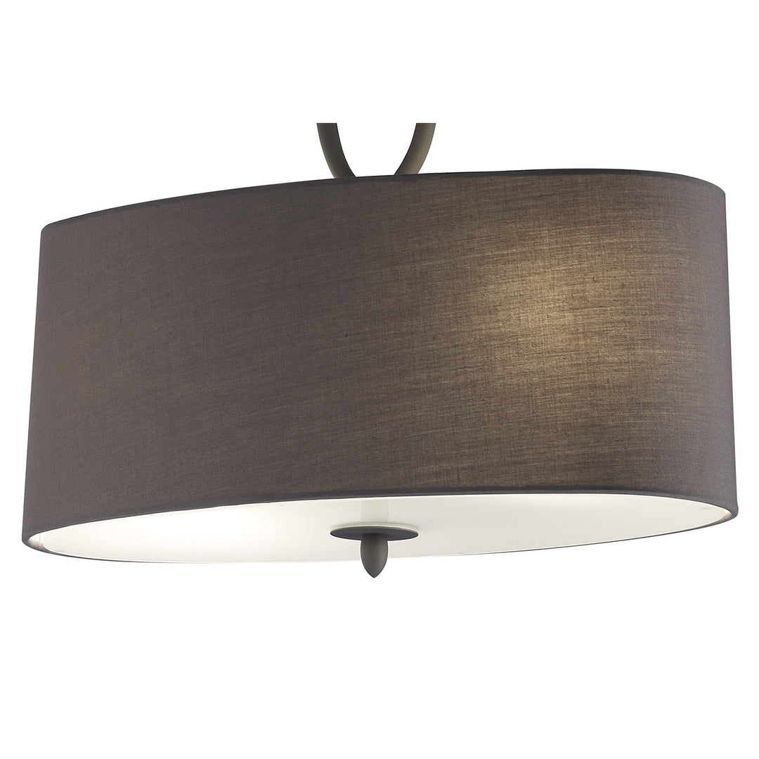 Mantra M3690 Lua Semi Ceiling 2 Light Ash Grey