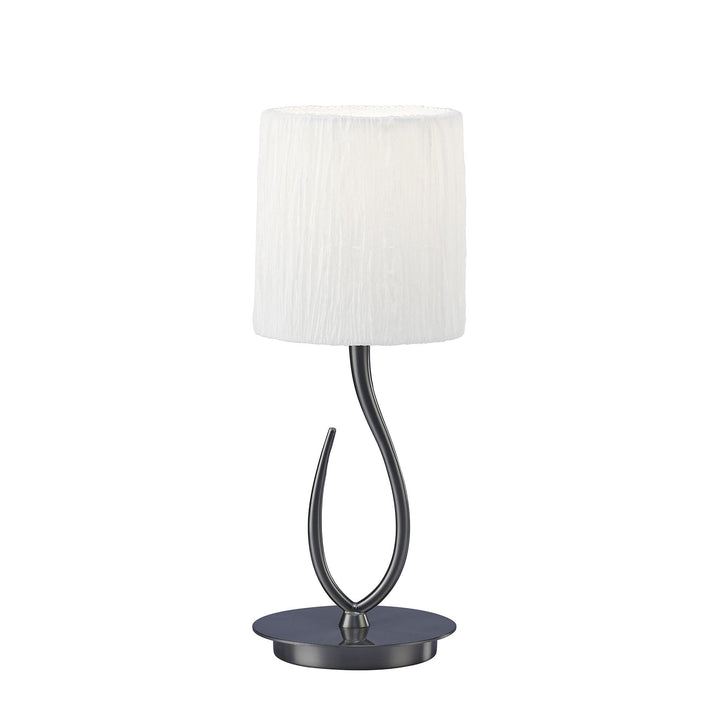 Mantra M3702 Lua Table Lamp 1 Light Satin Nickel