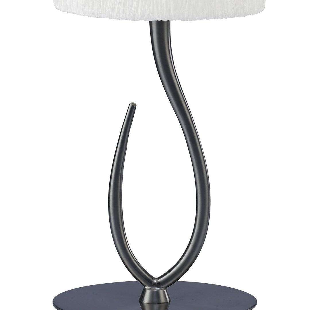 Mantra M3702 Lua Table Lamp 1 Light Satin Nickel