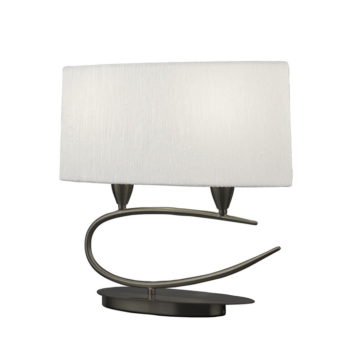 Mantra M3703 Lua Table Lamp 2 Light Satin Nickel