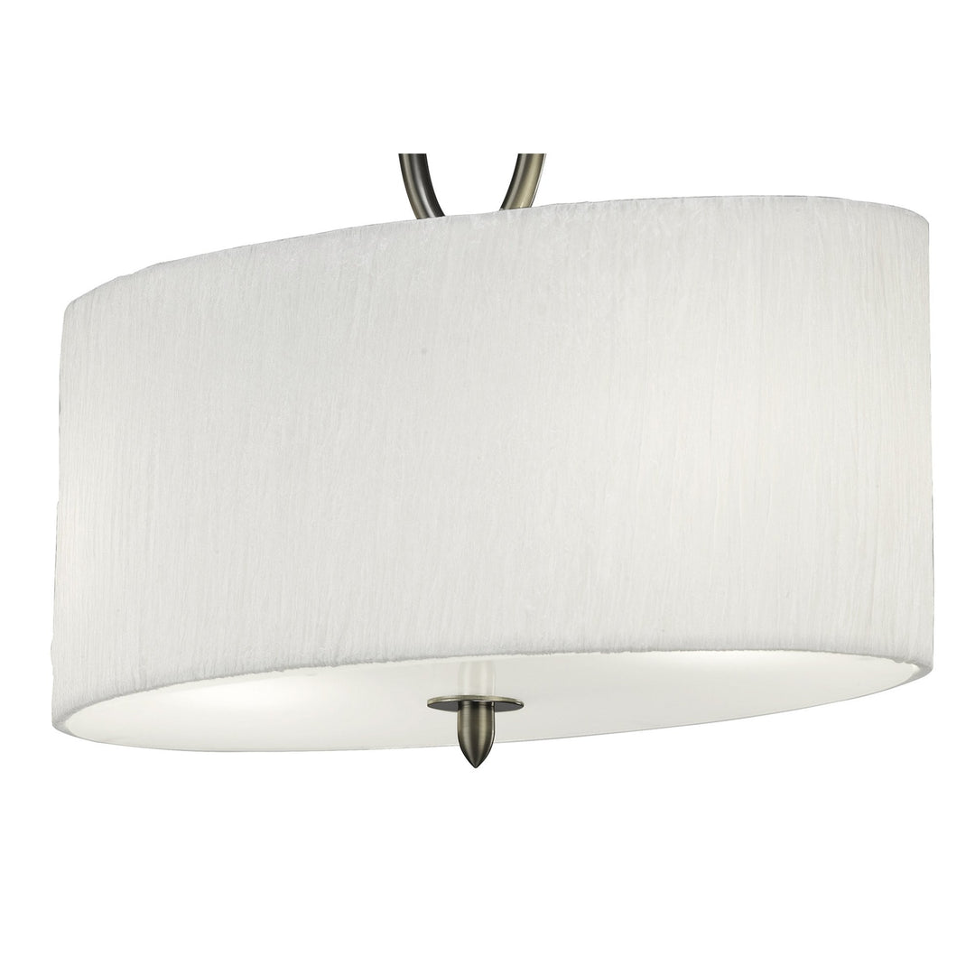 Mantra M3710 Lua Semi Ceiling 2 Light Satin Nickel