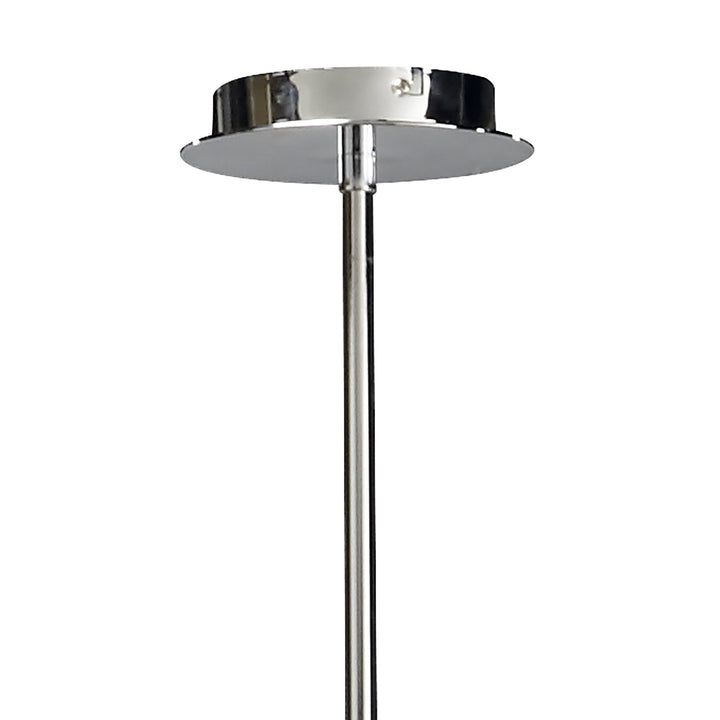 Mantra M1369 Lupin Linear Pendant 2 Light E27 Line Large Gloss White White Acrylic Polished Chrome