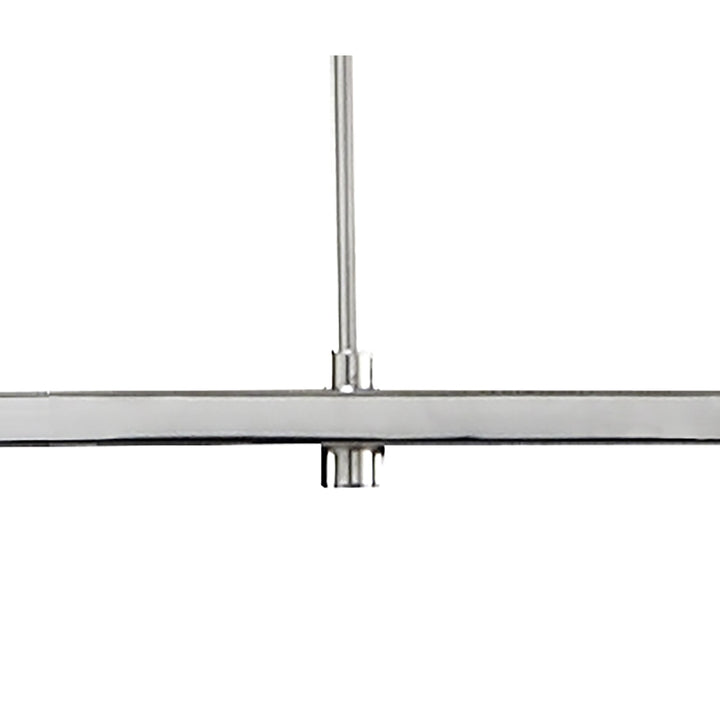 Mantra M1369 Lupin Linear Pendant 2 Light E27 Line Large Gloss White White Acrylic Polished Chrome