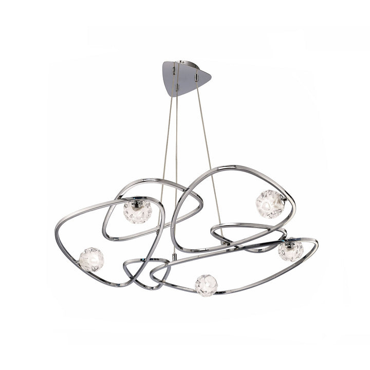 Mantra M5011 Lux Pendant 5 Light Polished Chrome