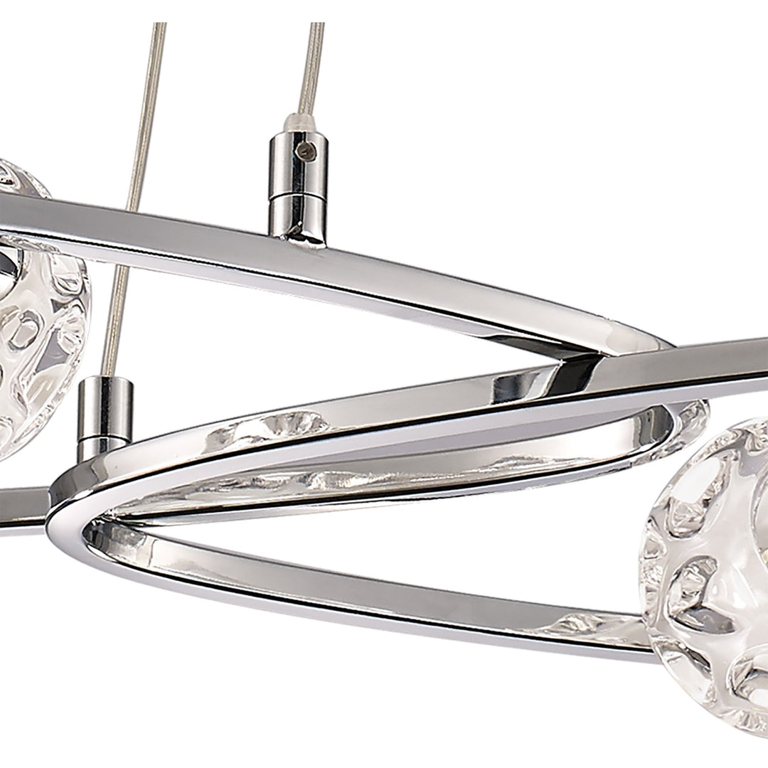 Mantra M5012 Lux Pendant 5 Light Line Polished Chrome