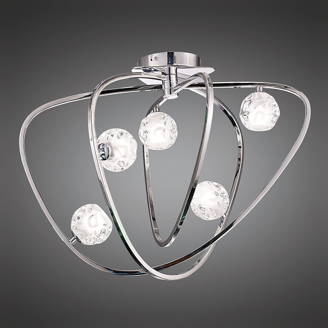 Mantra M5014 Lux Ceiling 5 Light Polished Chrome