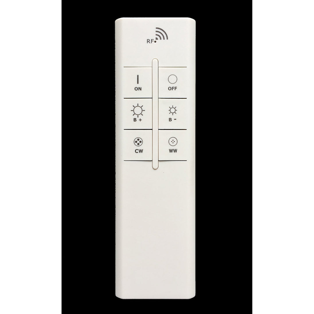 Mantra M5921 Male Flush 50cm Square 24W LED -6500K Tuneable Remote Control Chrome / White / Acrylic