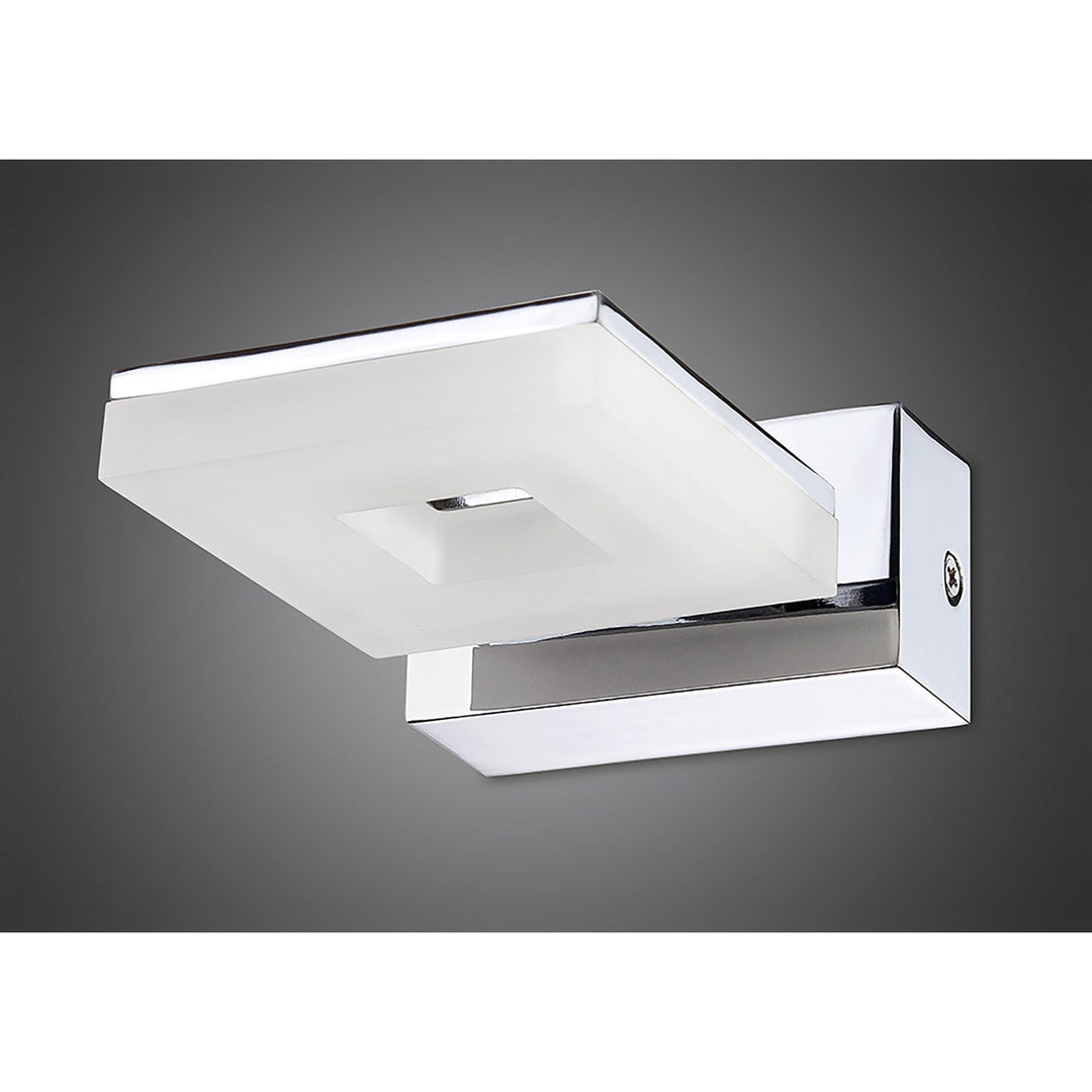 Mantra M8300/1 Marc Wall Lamp 1 Light 5W LED Polished Chrome/Frosted Acrylic