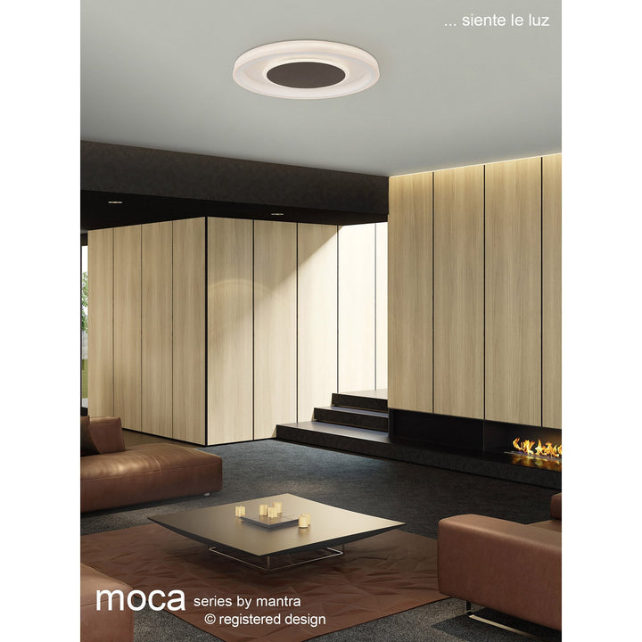 Mantra M6787 Moca Flush 50cm Round 40W LED White / Mocha