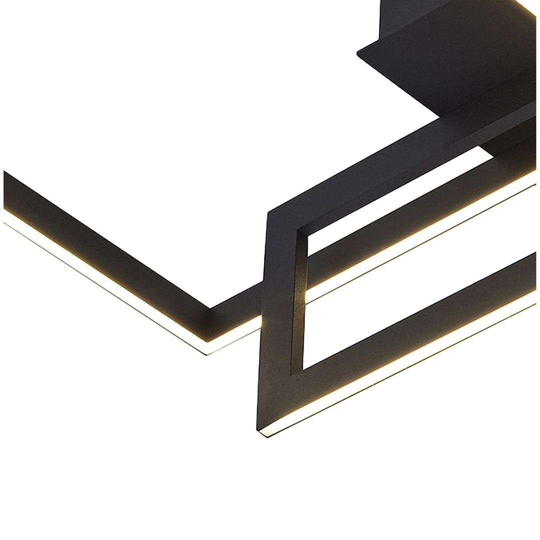 Mantra M7462 | Mural LED Ceiling Fixture | 48W | Rectangular | Matt Black