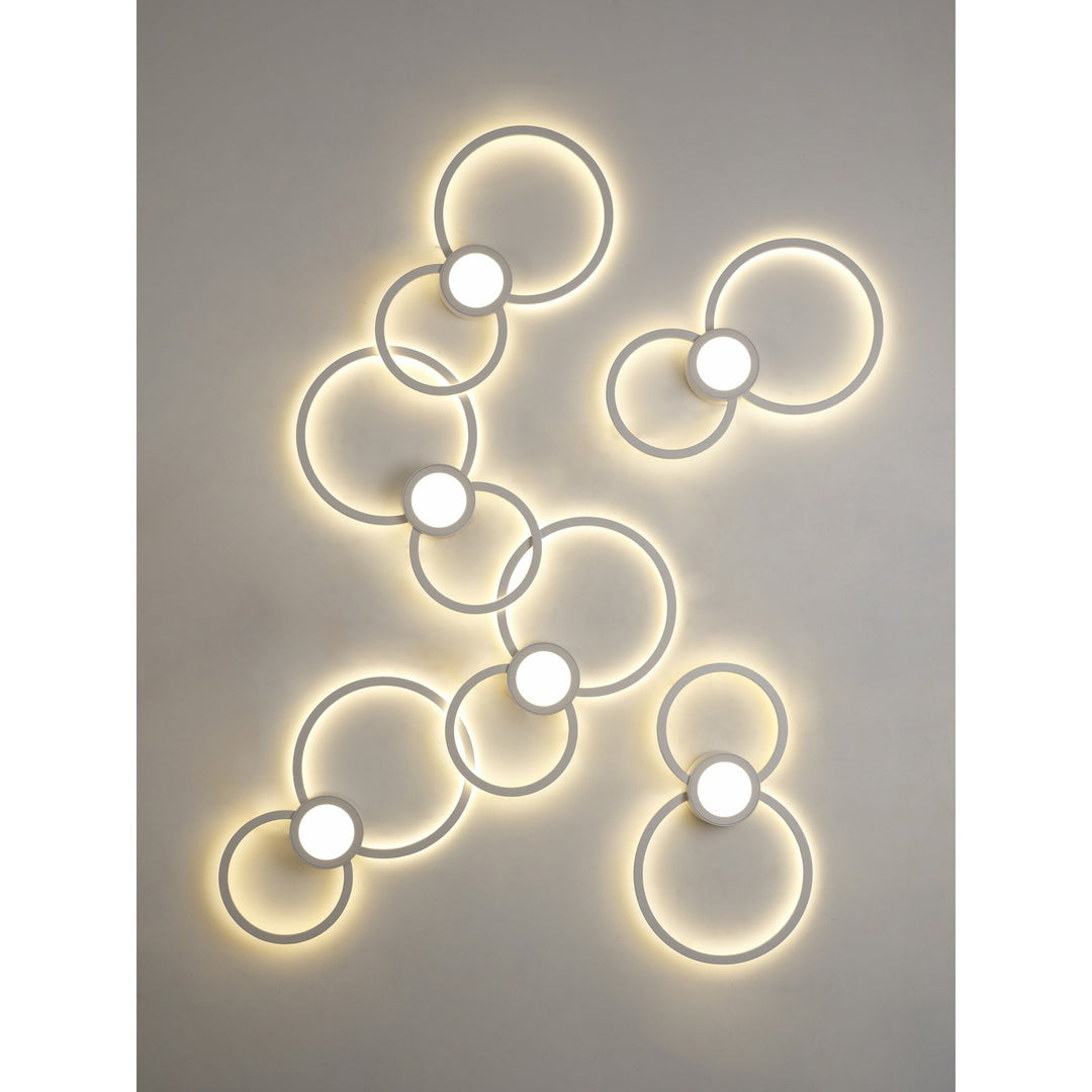 Mantra M6230 Mural Wall Lamp Circles 24W White