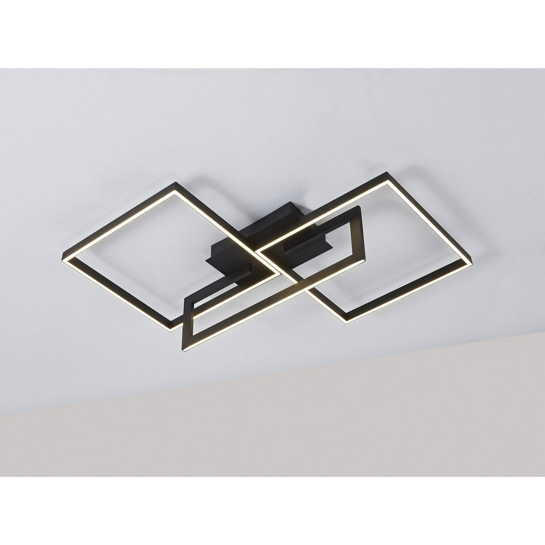 Mantra M7463 Mural Rectangular Ceiling Dimmable 48W LED Matt Black