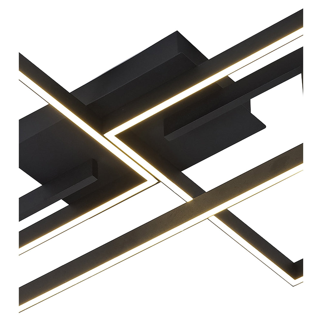 Mantra M7463 Mural Rectangular Ceiling Dimmable 48W LED Matt Black