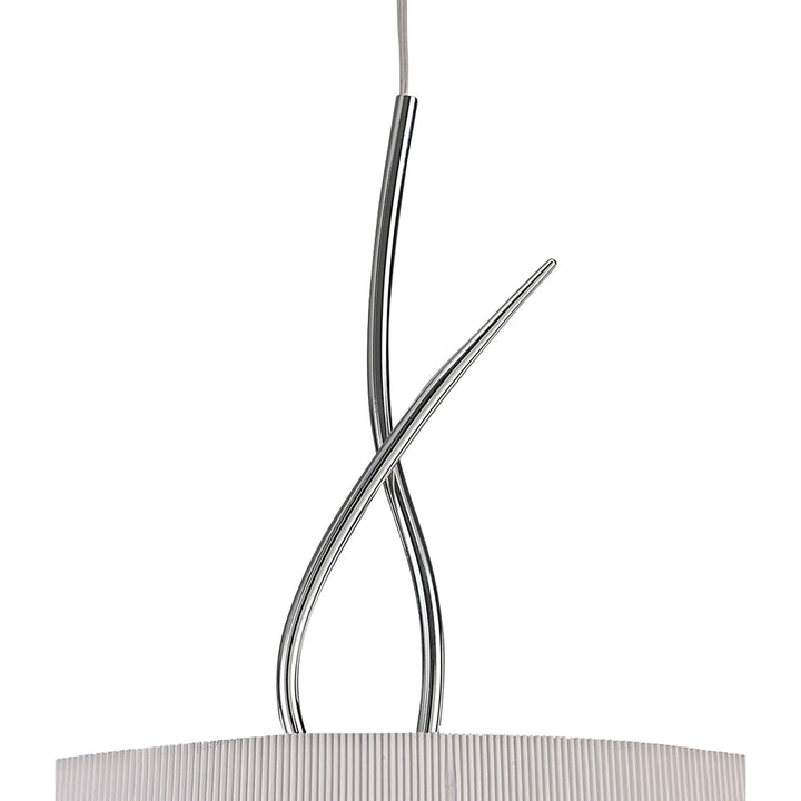 Mantra M1644 Mara Pendant 4 Light Polished Chrome/cream