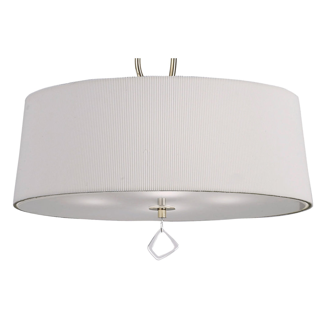 Mantra M1644FG Mara Pendant 4 Light French Gold/cream