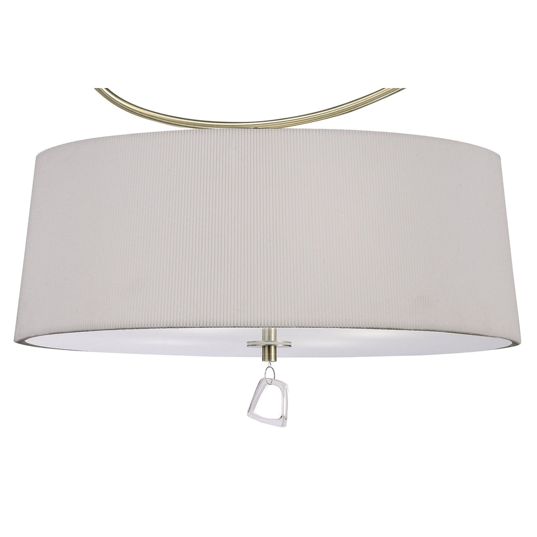 Mantra M1645AB Mara semi ceiling 4 light antique brass/cream