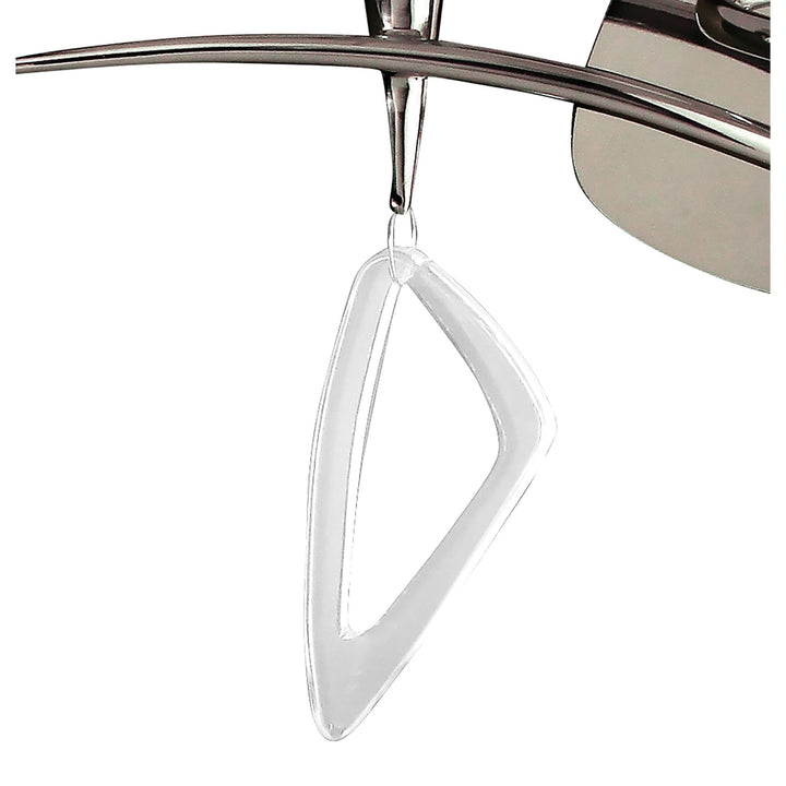 Mantra M1648/S Mara Wall Lamp 2 Light Polished Chrome/cream Switched