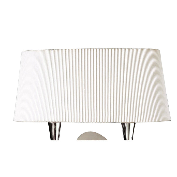 Mantra M1648/S Mara Wall Lamp 2 Light Polished Chrome/cream Switched