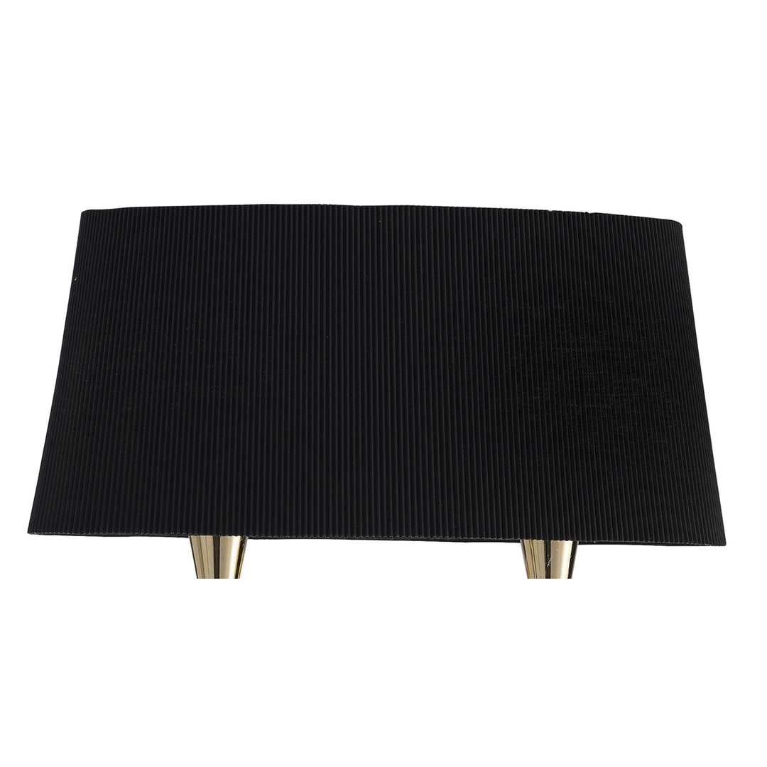 Mantra M1648FG/S/BS Mara Wall Lamp Switched 2 Light E14 French Gold Black Shade