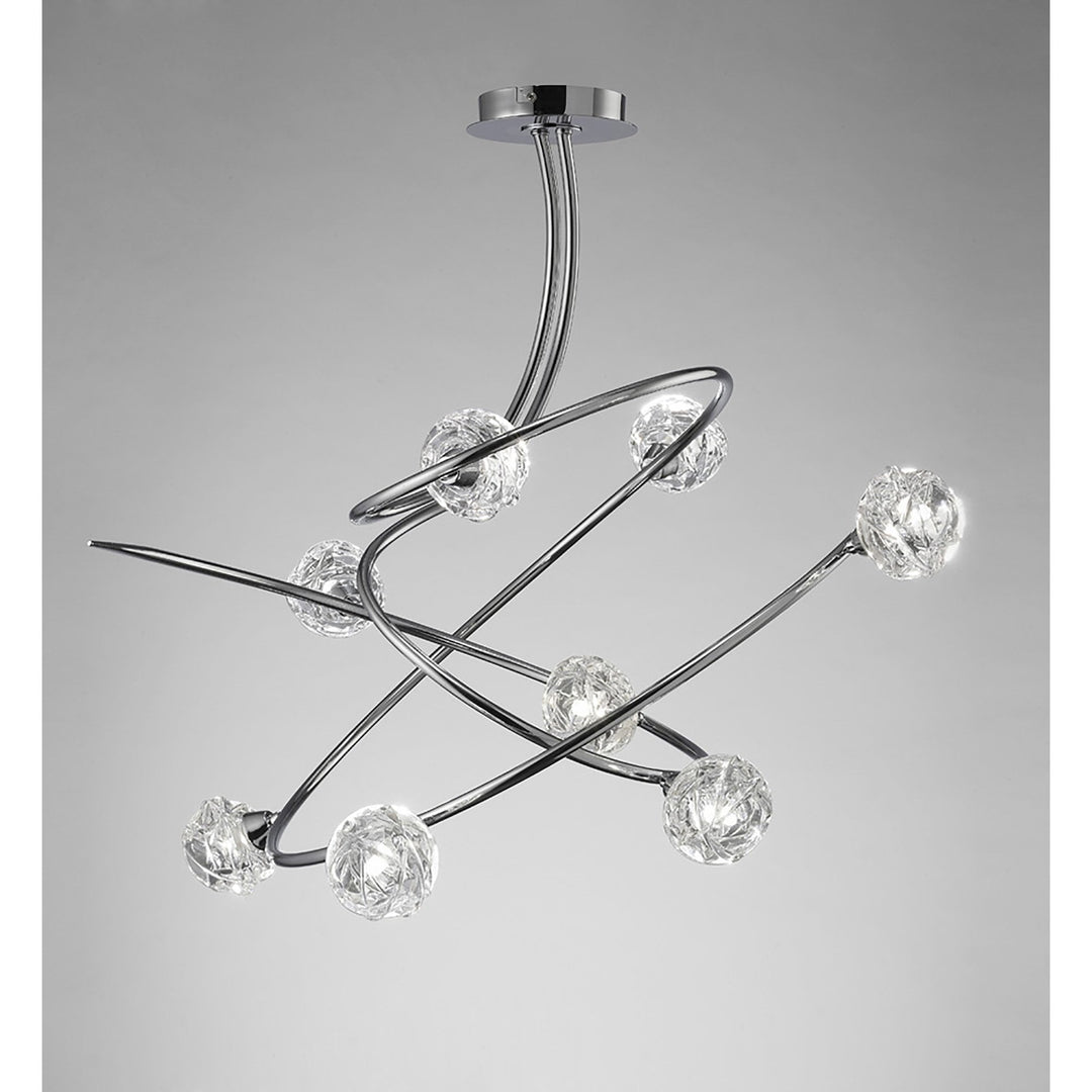 Mantra M3940 Maremagnum Ceiling 8 Light Polished Chrome