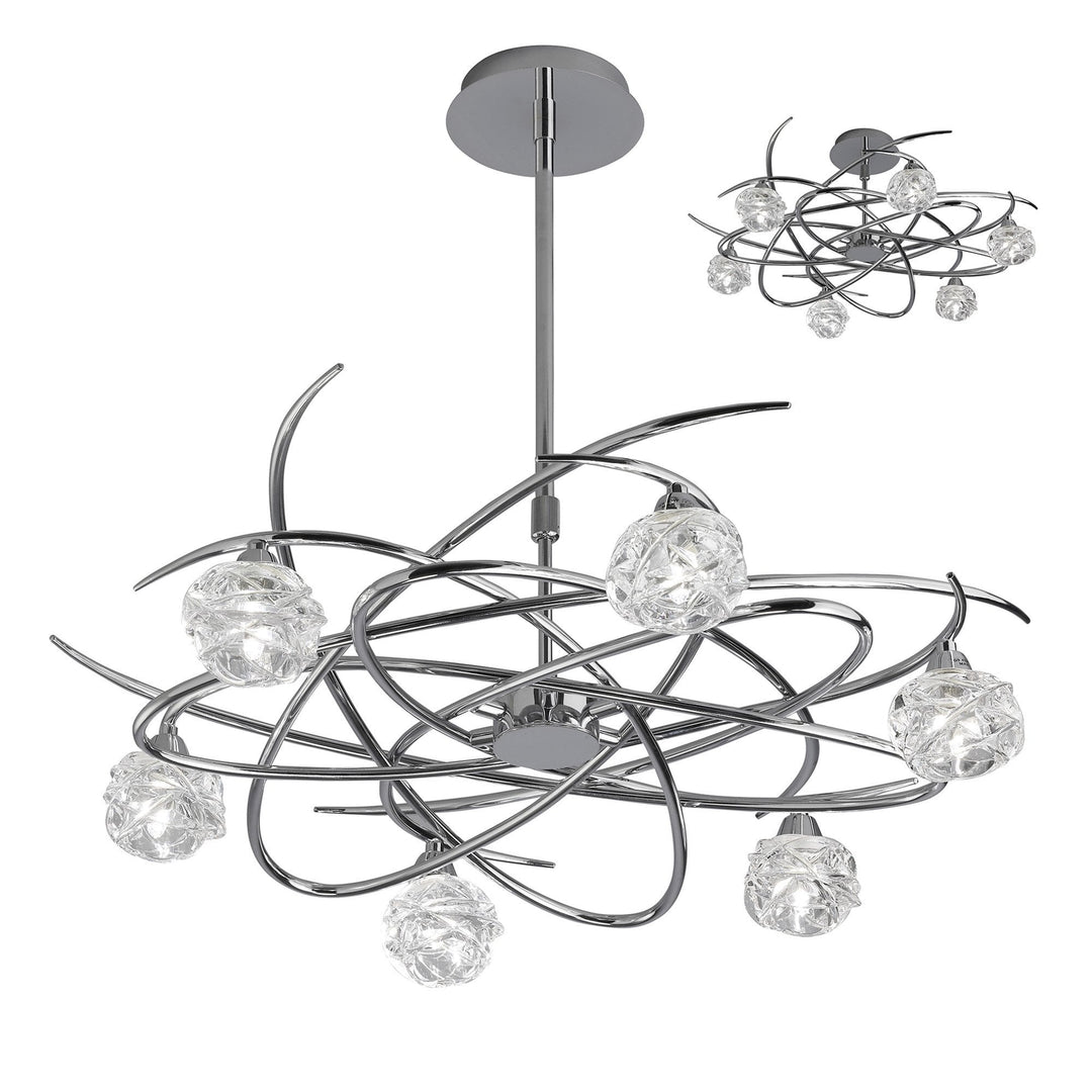 Mantra M3942 Maremagnum Telescopic Semi Flush Convertible 6 Light