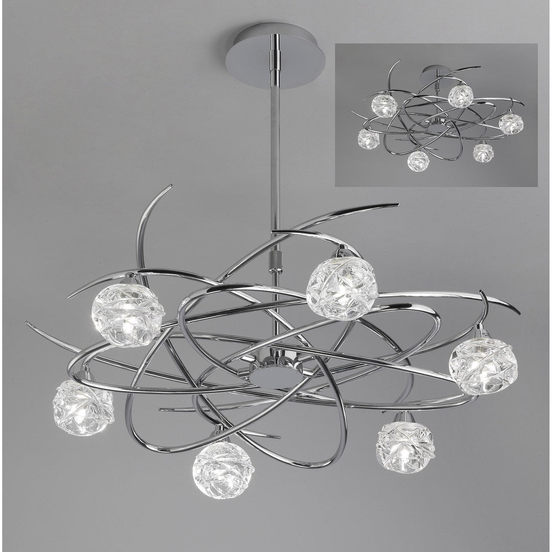 Mantra M3942 Maremagnum Telescopic Semi Flush Convertible 6 Light