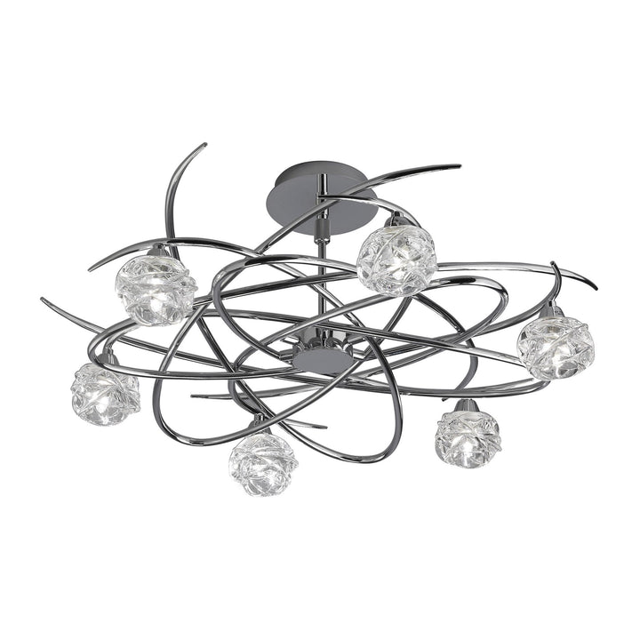 Mantra M3942 Maremagnum Telescopic Semi Flush Convertible 6 Light