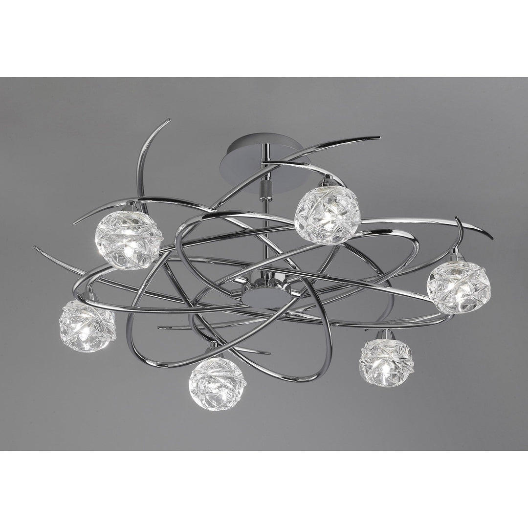 Mantra M3942 Maremagnum Telescopic Semi Flush Convertible 6 Light