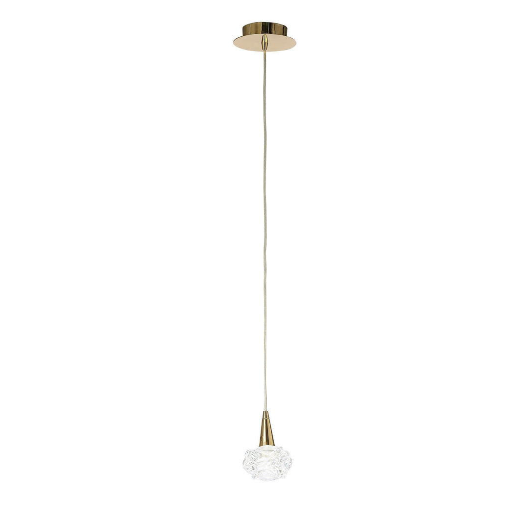 Mantra M3946FG Maremagnum Pendant 1 Light French Gold