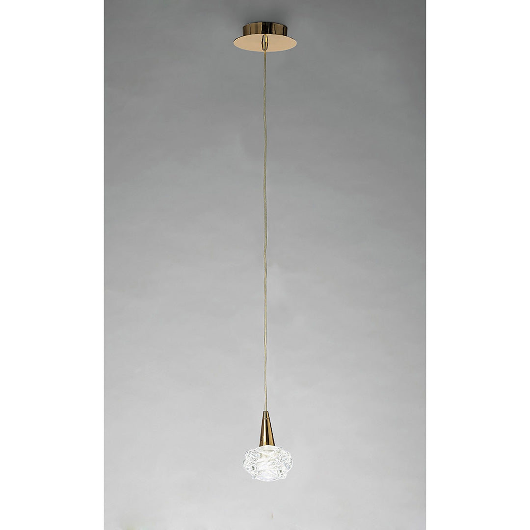 Mantra M3946FG Maremagnum Pendant 1 Light French Gold