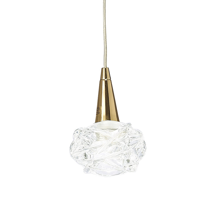 Mantra M3946FG Maremagnum Pendant 1 Light French Gold