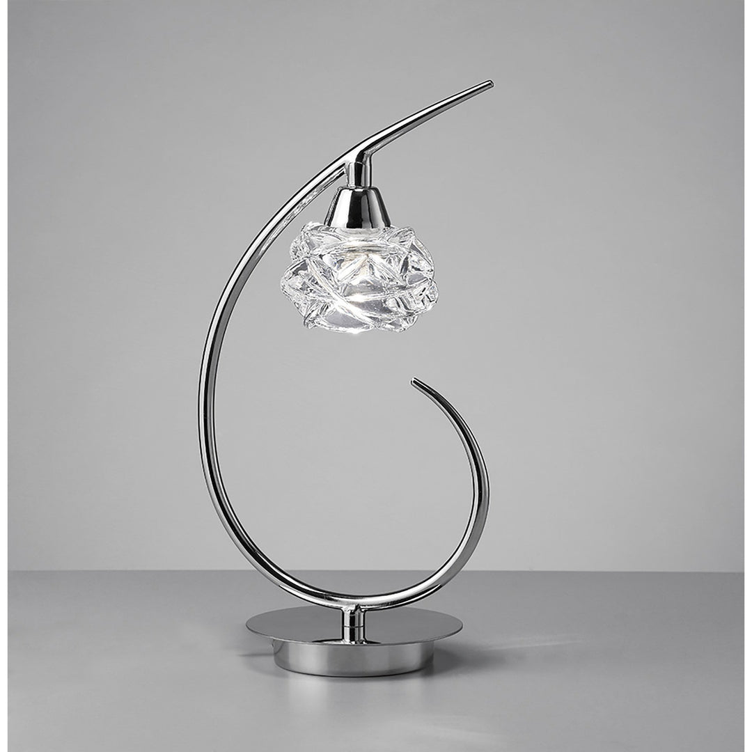 Mantra M3949 Maremagnum Table Lamp 1 Light Polished Chrome