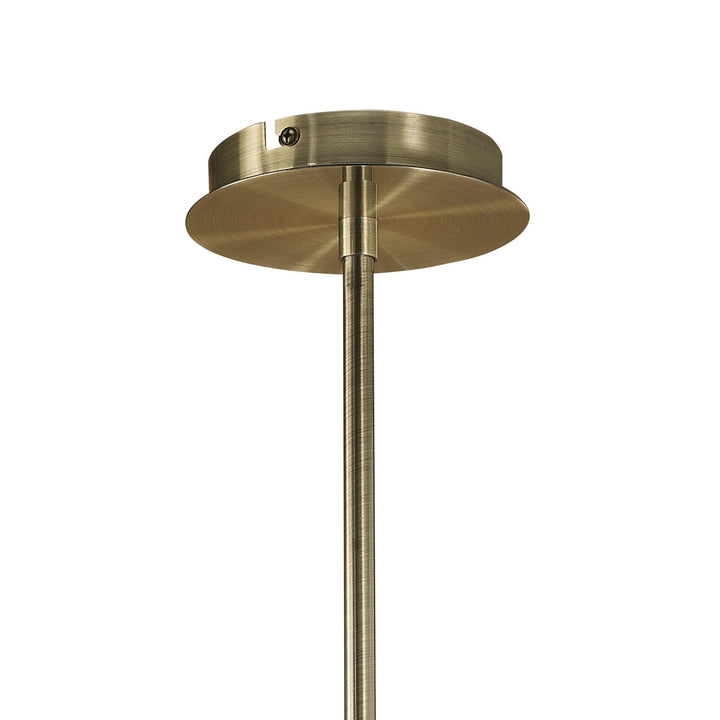 Mantra M4072 Maremagnum Telescopic Semi Flush 6 Light Antique Brass