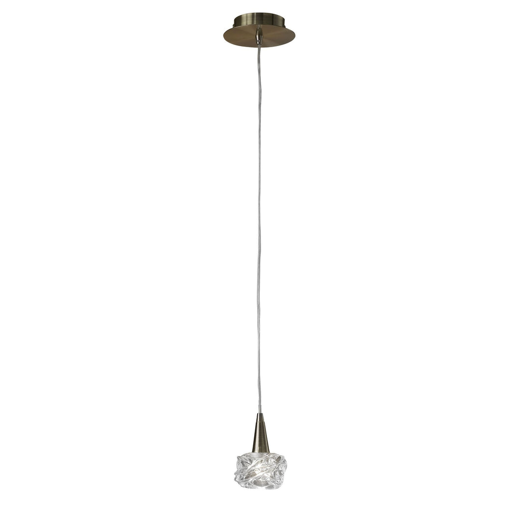 Mantra M4076 Maremagnum Pendant 1 Light Antique Brass