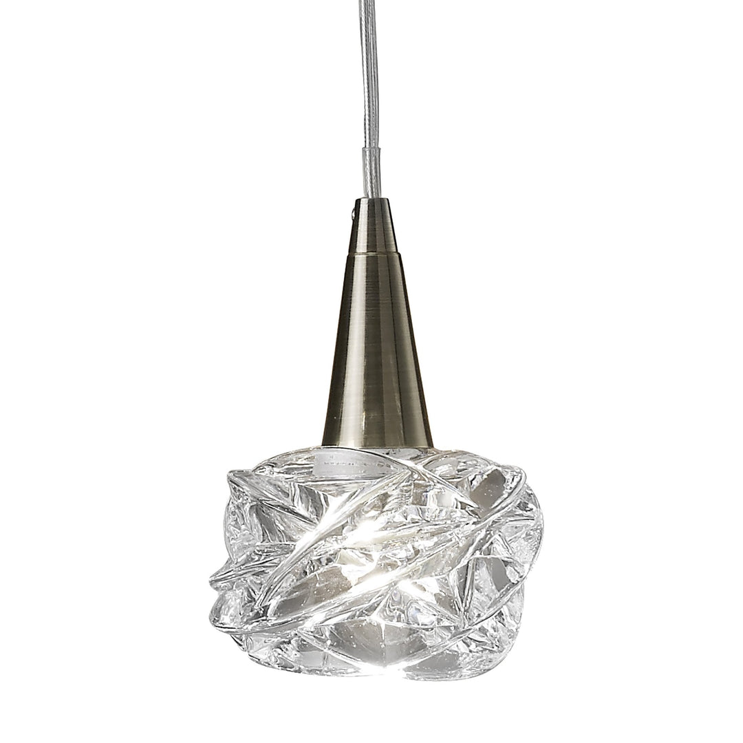 Mantra M4076 Maremagnum Pendant 1 Light Antique Brass