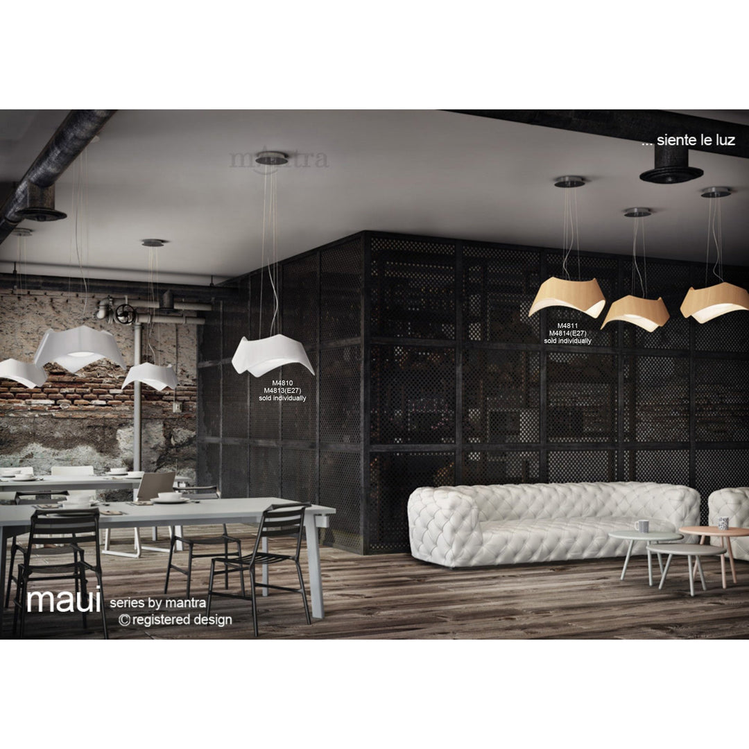 Mantra M4810 Maui Pendant LED Gloss White