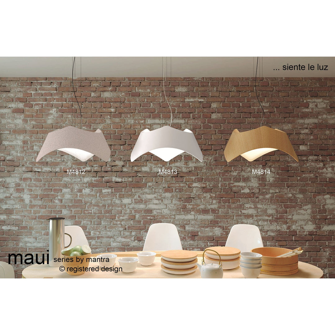 Mantra M4810 Maui Pendant LED Gloss White