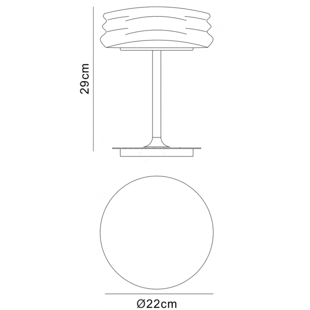 Mantra M3627 Mediterraneo Table Lamp Small Chrome