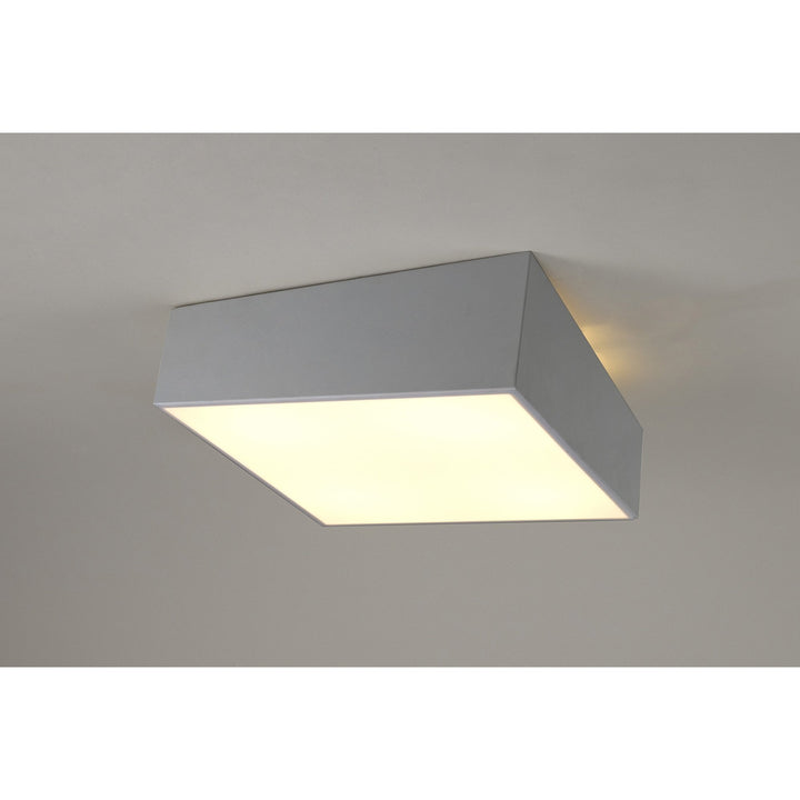 Mantra M6163 Mini Ceiling Light 45cm Square Silver