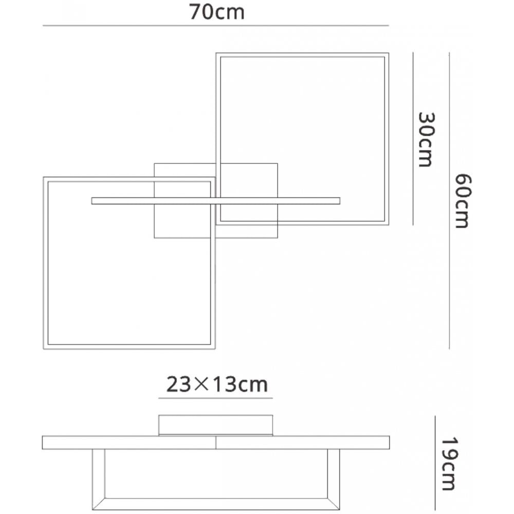 Mantra M6560 Mural Ceiling LED Matt White