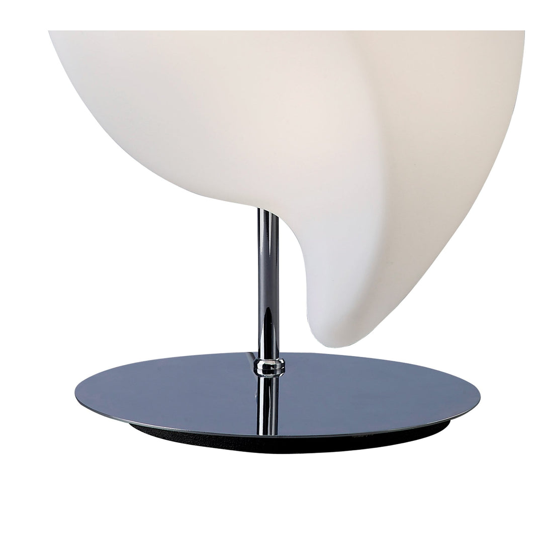 Mantra M3582 Natura Table Lamp 2 Light E27 Small Indoor Polished Chrome/Opal White