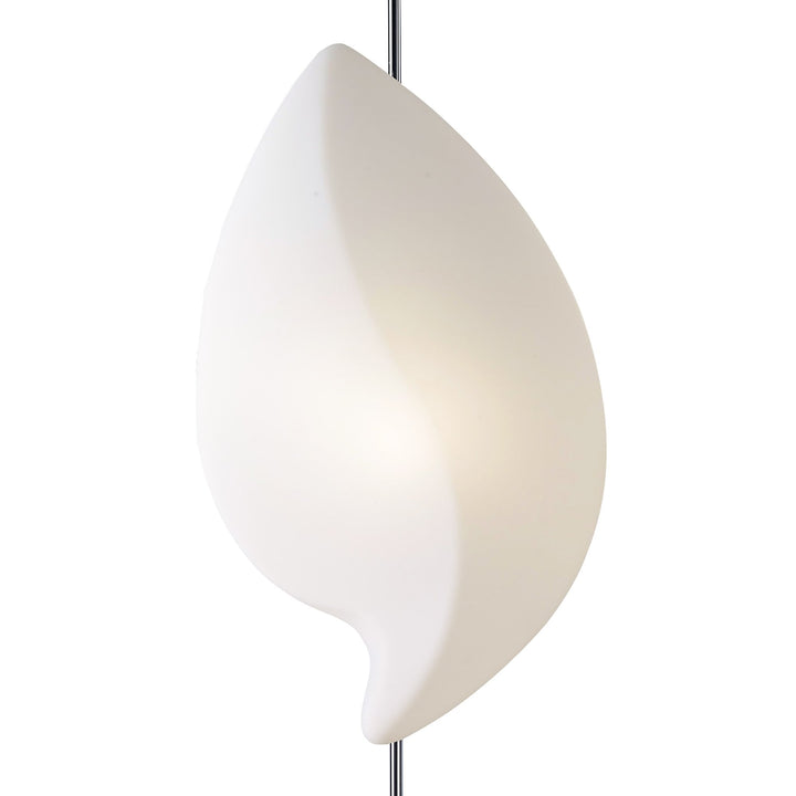 Mantra M3583 Natura Floor Lamp 2 Light E27 Indoor Polished Chrome/Opal White COLLECTION ONLY Item Weight: 15kg