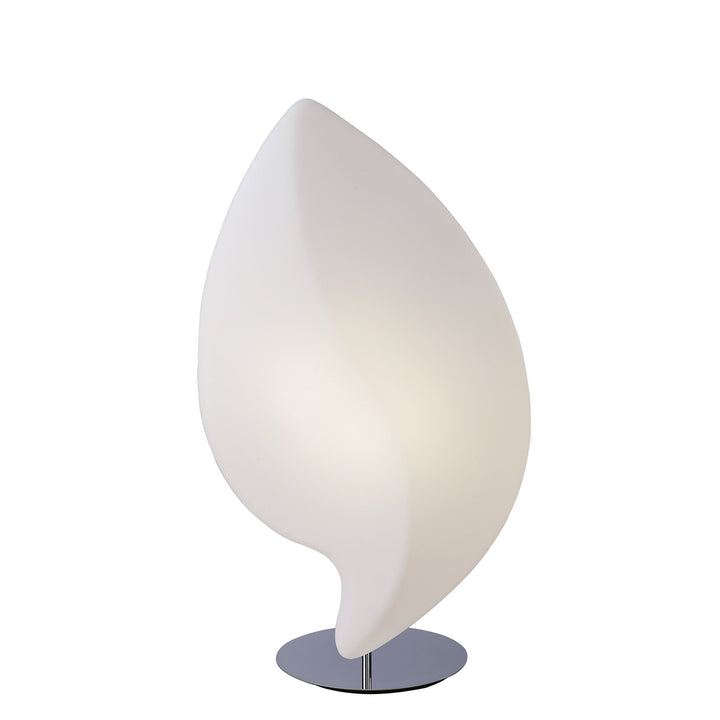 Mantra M3587 Natura Table Lamp 2 Light E27 Large Indoor Polished Chrome/Opal White