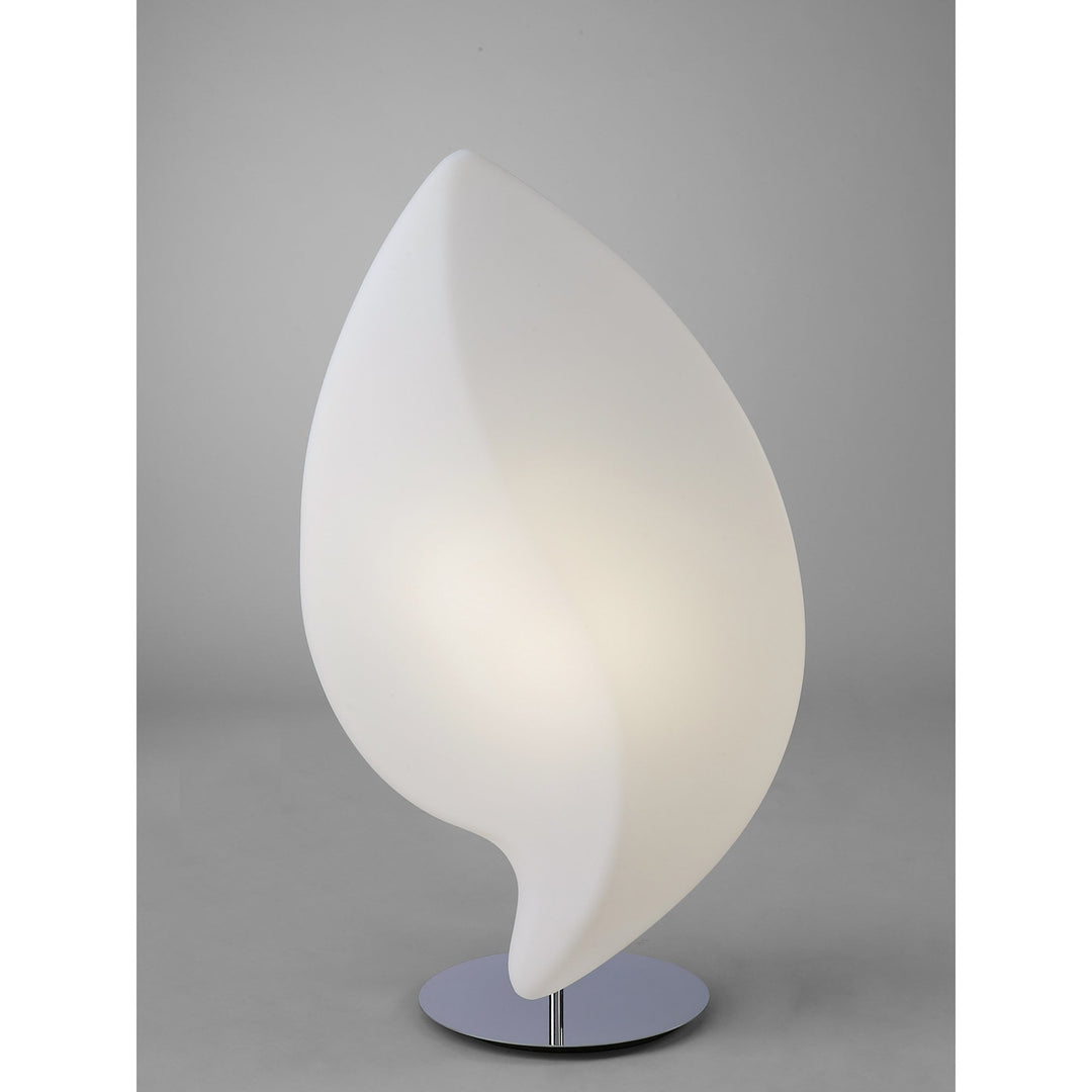 Mantra M3587 Natura Table Lamp 2 Light E27 Large Indoor Polished Chrome/Opal White