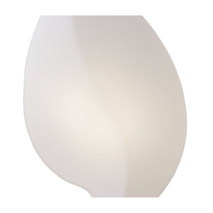 Mantra M3587 Natura Table Lamp 2 Light E27 Large Indoor Polished Chrome/Opal White